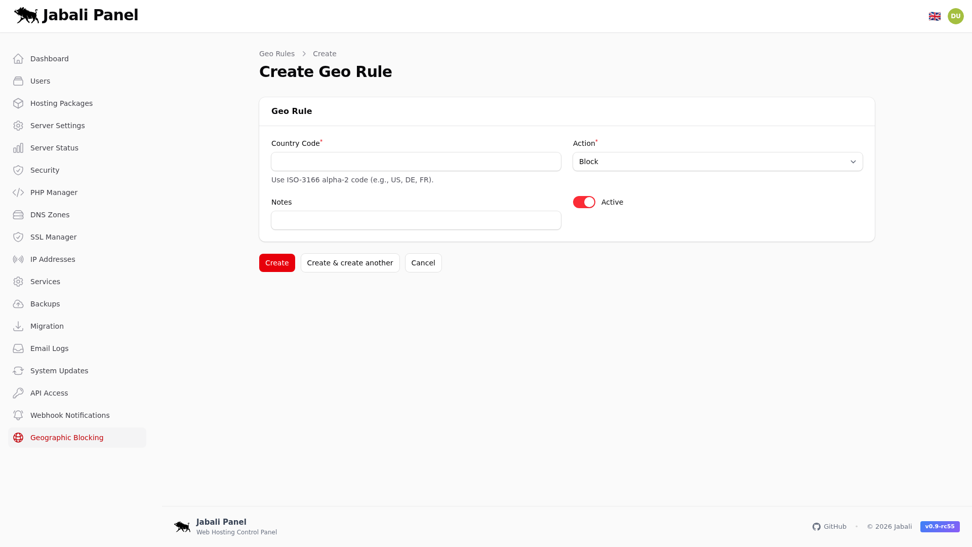 Jabali-Admin/Geo-Block-Rules/{Record}/Edit Screenshot