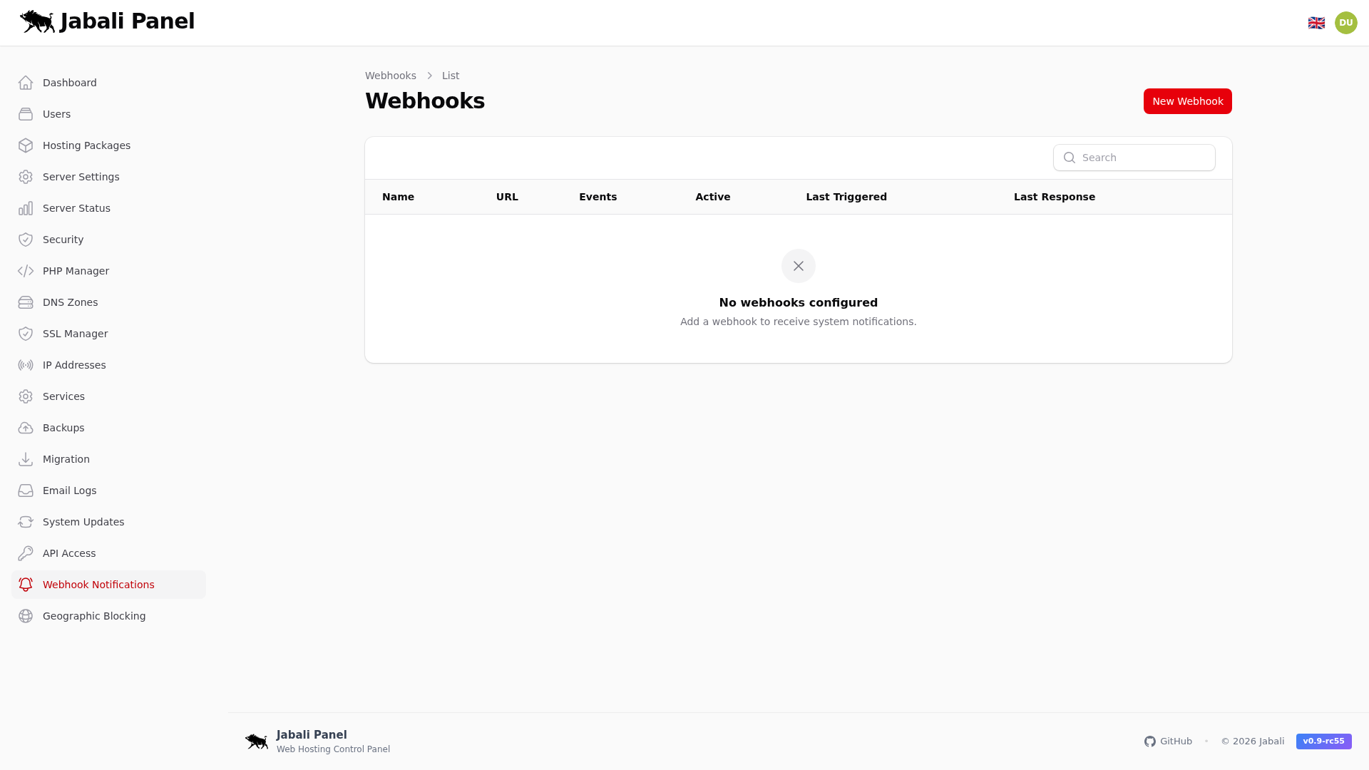 Jabali-Admin/Webhook-Endpoints Screenshot