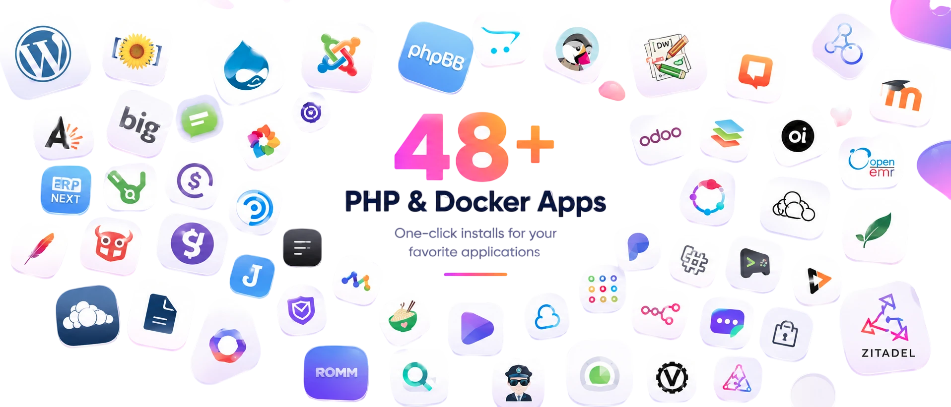 Jabali homepage — 54+ apps hero slide