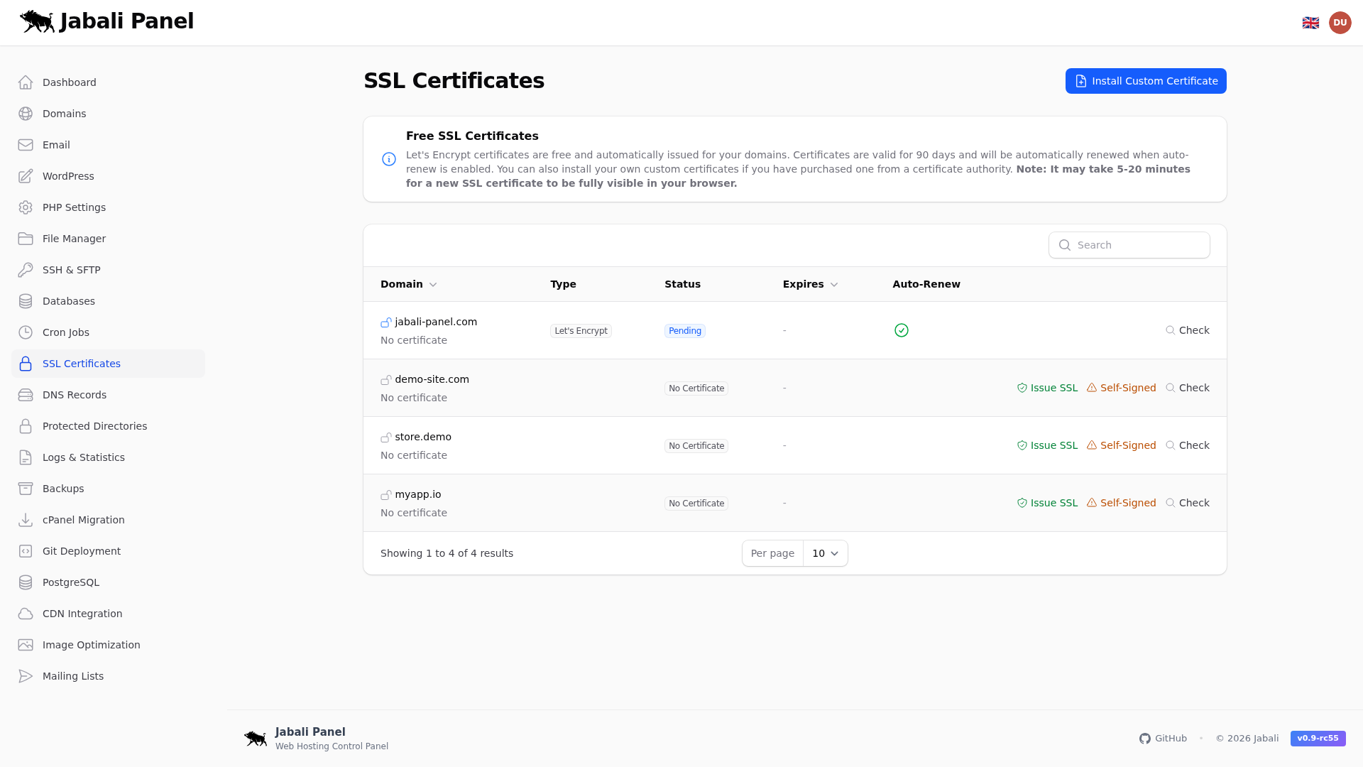 Cpanel Migration - SSL
