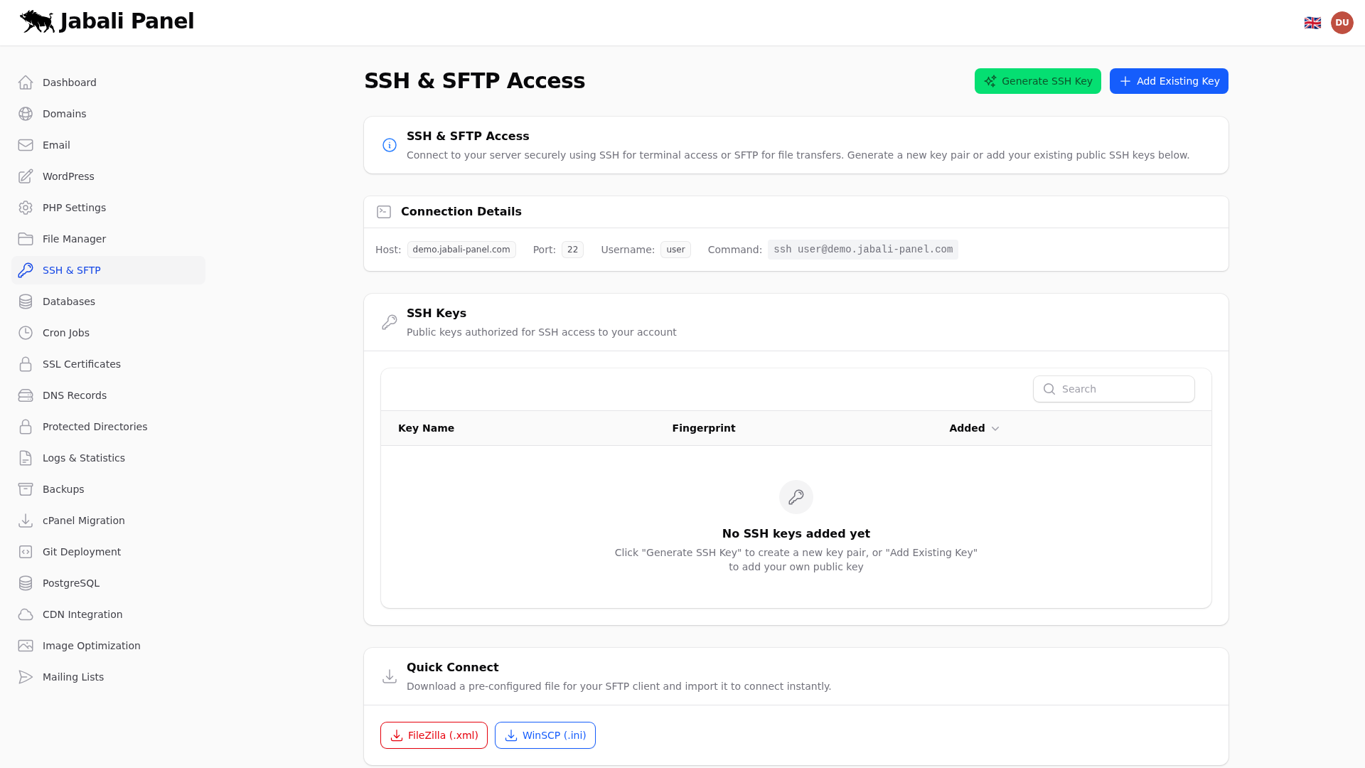 Ssh & Sftp Screenshot